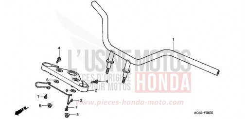 HANDLE PIPE/TOP BRIDGE VT125CX de 1999